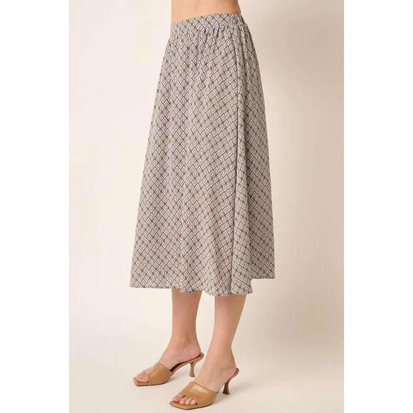 Mittoshop Printed Midi Skirt - Picture 2 of 4